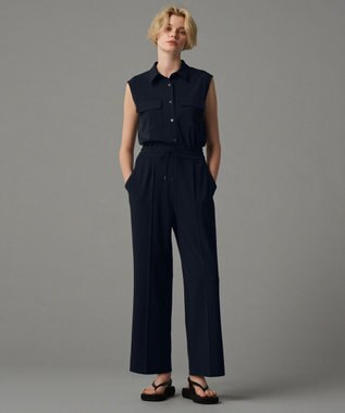 uncrave 【接触冷感・撥水・洗濯機洗い可】クールタッチツイル ブラウス（uncrave STANDARD) ブラック