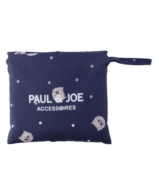 MOONBAT ポール & ジョー (PAUL & JOE　ACCESSOIRES)ポケッタブル撥水レインバッグ ネイビーブルー