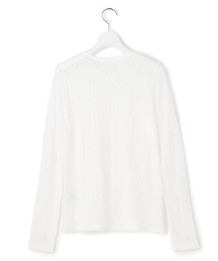 23区 L 【SLOW/一部店舗限定】リンクルレース シアー カットソー ホワイト系