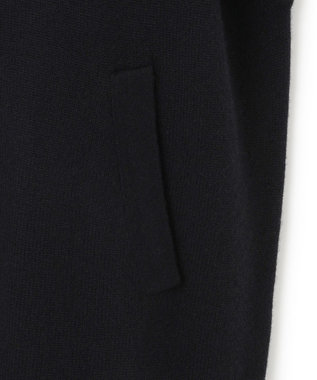 ICB L 【新色追加】ソフトカシミヤミックス ニットトラックジャケット ブラック