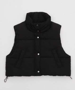 WEGO 【25年秋冬新作】ショートパファーベスト ブラック
