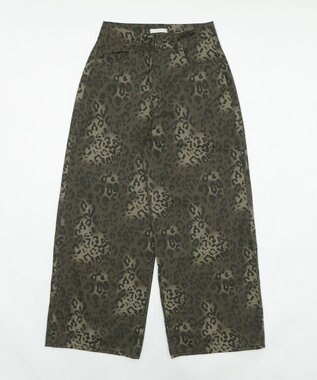 WEGO レオパードワイドストレートパンツ 柄1