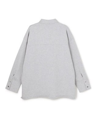 uncrave スウェットライクニット CPOシャツ TOPグレー