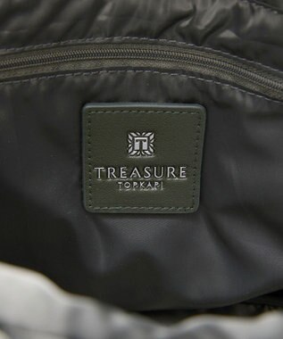 TOPKAPI 【TREASURE TOPKAPI】パデット ベルト付き 2wayトートバッグ カーキ