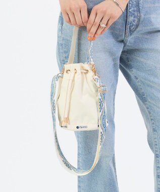 LeSportsac DRAWSTRING BUCKET XBODY/サンドヴォヤージュ サンドヴォヤージュ