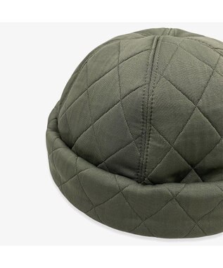 林八百吉商店 un chapeau  キルティングフィッシャーマンキャップ カーキ