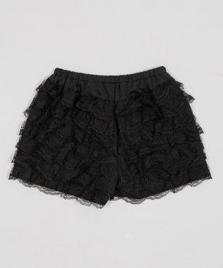 WEGO レースフリルマイクロショートパンツ ブラック