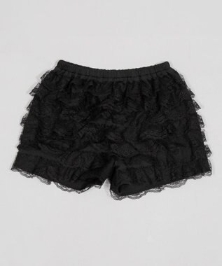 WEGO レースフリルマイクロショートパンツ ブラック