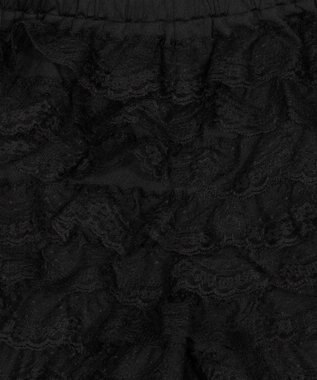 WEGO レースフリルマイクロショートパンツ ブラック