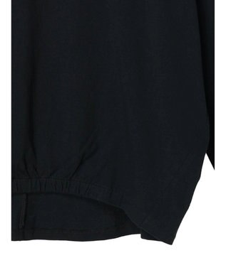 CRAFT STANDARD BOUTIQUE シルケット天竺　フロントギャザーＢＩＧ　Ｔｅｅ　Ｌ／Ｓ Black