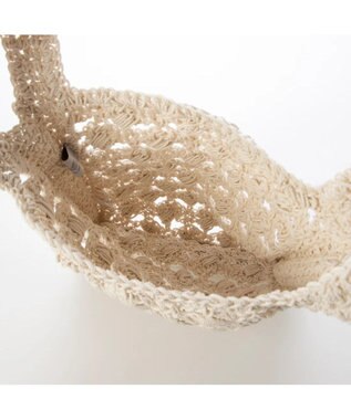 UNBILLION cachecache 柄編みショッパーミニトート アイボリー