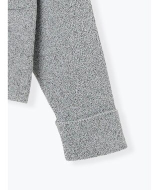 Te chichi メランジ衿ニットジャケット グレー