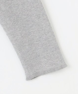 23区 【SLOW/一部店舗限定】ラメリブジャージー ロングTシャツ ライトグレー系