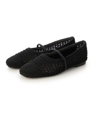 ing <ing>メッシュコードフラットシューズ