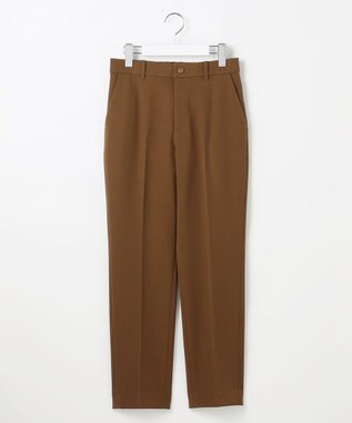 自由区 L 【19号サイズまで展開】TRギャバ裏起毛テーパード パンツ キャメル