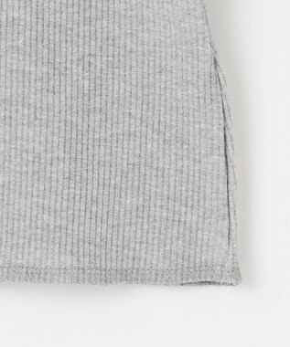 23区 【SLOW/一部店舗限定】ラメリブジャージー ロングTシャツ ライトグレー系