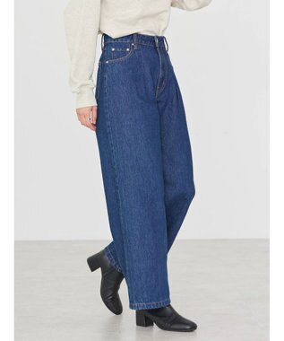 AMERICAN HOLIC フロントタックワイドデニム One Wash