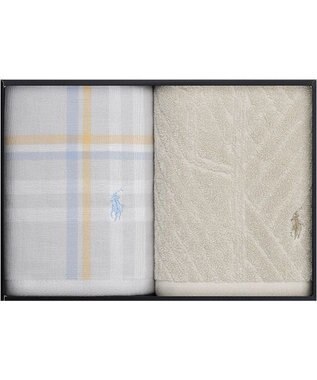 PRESENTERS ROOM POLO RALPH LAUREN HOME(ポロ ラルフ ローレン ホーム) / ESTELLA PLAID ハンドタオルギフトセット(NEUTRAL)