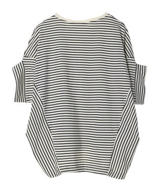 AMERICAN HOLIC ドルマン変形カットプルオーバー Border Navy