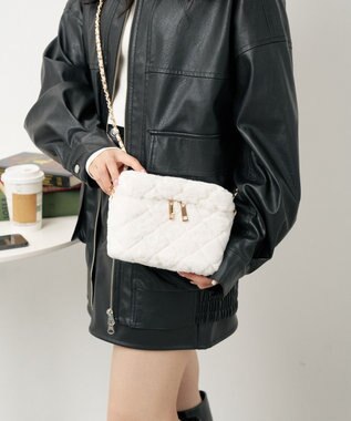 WEGO ファーバニティショルダー ホワイト