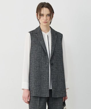 ICB L 【先行予約】 ミックスブッチャー バックスリットジレ