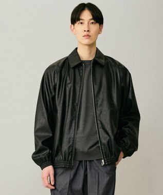 UNFILO MENS アラエルレザーライク ブルゾン