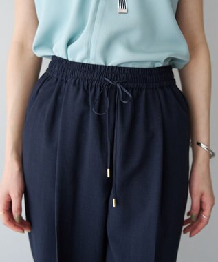 YECCA VECCA 【UVカット】サラサライージーテーパードパンツ Navy