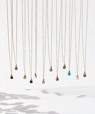 Phoebe 【K10】ジュエルラックネックレス　アメジスト/2月誕生石/天然石/全長:40cm ゴールド