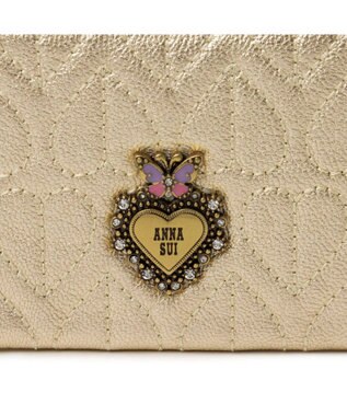 ANNA SUI ドリーミー 二面パスケース ゴールド