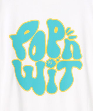 PW CIRCULUS 【MEN】POP＆WIT グラフィックモックネックT ゴルフ ホワイト系