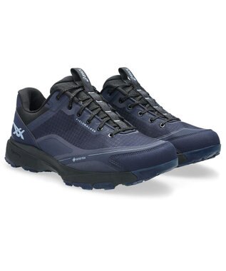 ASICS WALKING フィールドウォーカー GORE-TEX防水 3E相当 ネイビーブルー×ライトブルー