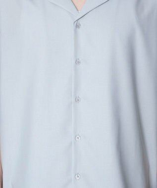 WEGO 【セットアップ対応】TRオープンカラーシャツ（SS） ライトグレー