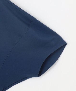 自由区 S 【接触冷感・UVカット・吸水速乾・抗菌防臭・洗える】ハイカウントモクロディ ワンピース コバルトブルー