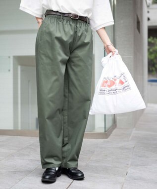 WEGO 【ユニセックス着用ITEM/ウエストゴム/手洗い可】シェフパンツ オリーブ