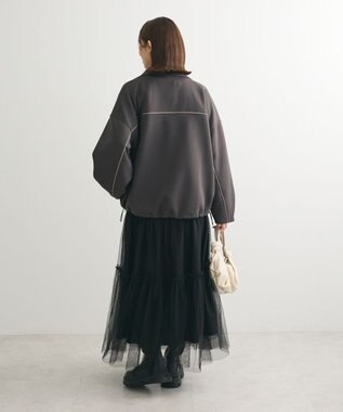 Green Parks コードラインスタンドカットブルゾン Charcoal Gray