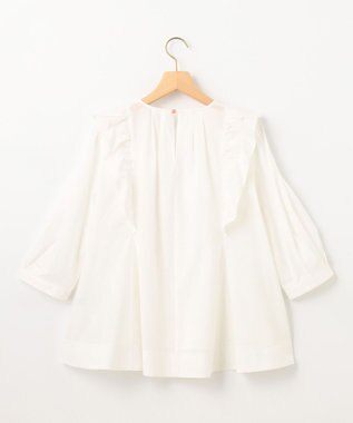 組曲 【WEB限定】ナチュラルローン ペプラムブラウス アイボリー系