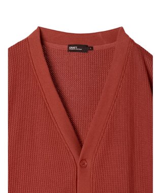 CRAFT STANDARD BOUTIQUE ワッフルカーディガン Brick Red