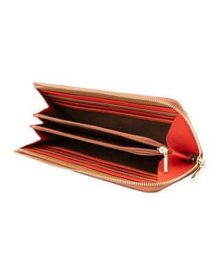 LANVIN en Bleu リュクサンブールカラー Lファスナー長財布 ブラウン