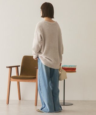 AMERICAN HOLIC フェアリーVネックカーディガン Light Gray