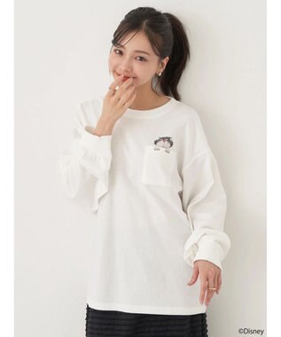 earth music&ecology Ｄｉｓｎｅｙ／覗きルシファーポケットロンＴ White