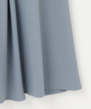 組曲 L 【WEB限定】バックサテンジョーゼット ワンピース ブルー系