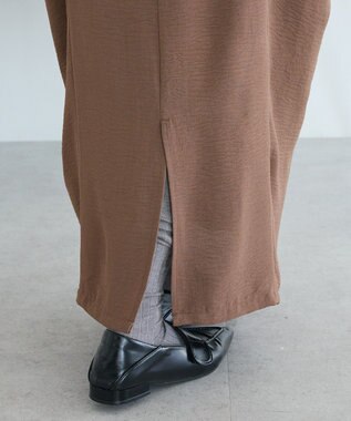 CRAFT STANDARD BOUTIQUE ドレープポケットデザインスカート Brown