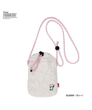 ROOTOTE 8405【スヌーピー】IP.ベビールー.キルト.ピーナッツ-9Q 03：グレー