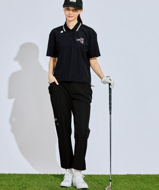 PW CIRCULUS 【WOMEN】ギャザリングパンツ ゴルフウェア レディース ブラック系