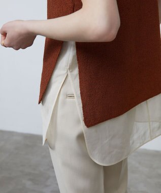 BEIGE， BARR / ノースリーブニット Amber