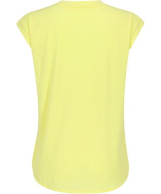 CW-X 【WOMEN】 CW-X Ｔシャツ 梨地素材 薄手 シアー感 スポーツウェア ノースリーブ レディース DLY123 /ワコール イエロー