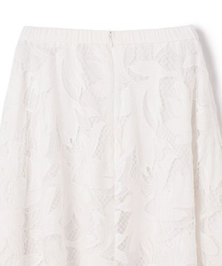GRACE CONTINENTAL ケミカルリーフスカート ホワイト
