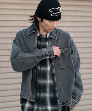 WEGO デニムシャツジャケット デニムブラックソノタ
