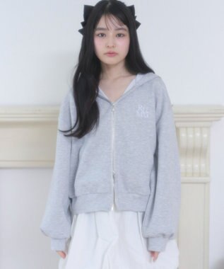 WEGO ダンボールレースパーカー 杢グレー