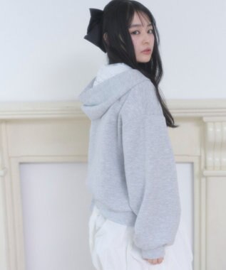 WEGO ダンボールレースパーカー 杢グレー